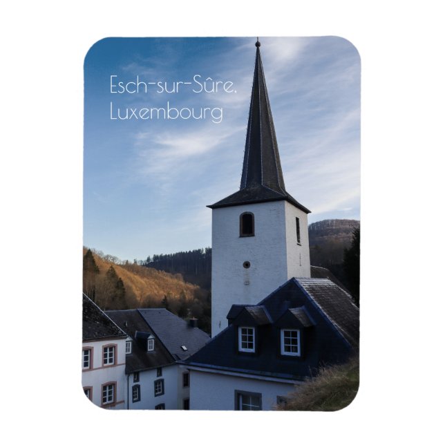 Magnet Flexible Eglise de la Nativité, Esch-sur-Sure, Luxembourg (Vertical)