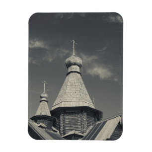 Magnet Flexible église orthodoxe russe traditionnelle en bois
