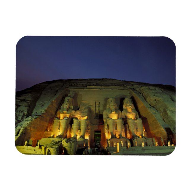 Magnet Flexible Égypte, Abu Simbel, Figures colossales de Ramsès (Horizontal)
