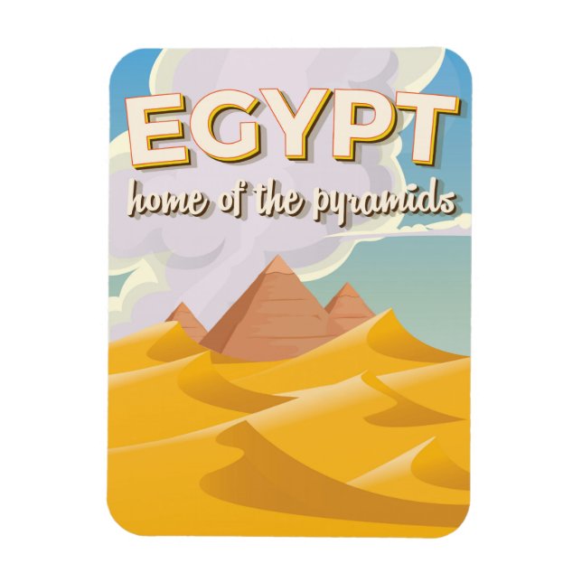 Magnet Flexible Egypte - Maison des Pyramides impression d'affiche (Vertical)