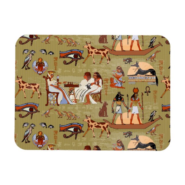 Magnet Flexible Égypte | Motif de symboles (Horizontal)