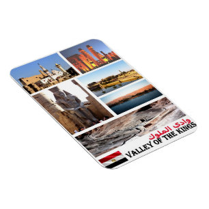 Magnet Flexible Egypte - Vallée du Roi - Mosaïque -