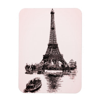 Magnet Flexible Eiffel Tower and Boats in Paris (France)