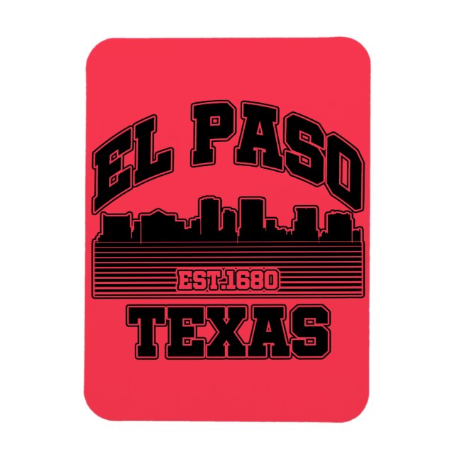 Magnet Flexible El Paso, Texas (Vertical)