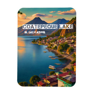 Magnet Flexible El Salvador Travel Vintage Retro