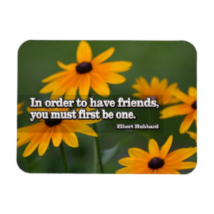 Magnet Flexible Elbert Hubbard Citation Inspirationnelle "Amis" Fl