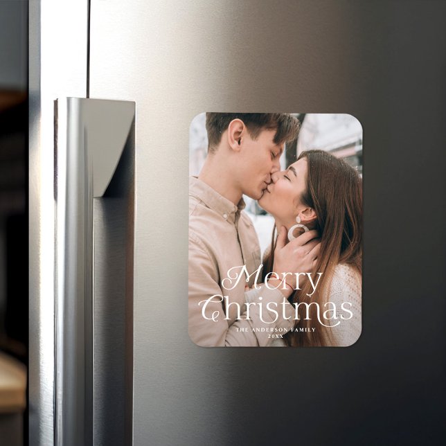 Magnet Flexible Élégance festive Joyeux Noël Photo (Créateur téléchargé)
