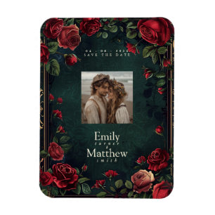Magnet Flexible Élégance gothique victorienne Mariage Enregistrer
