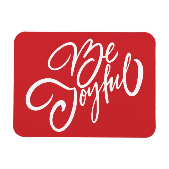 Magnet Flexible Elégant Be Joyful Holiday Design (Horizontal)
