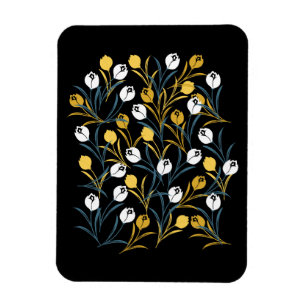 Magnet Flexible Élégant motif floral de Tulipe