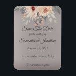 Magnet Flexible Élégant Romantique Argent Rose Floral Enregistrer<br><div class="desc">Élégant Romantique Argent rose Floral Enregistrer la date Flexible Photo Magnet Invitation. Créez votre invitation parfaite avec ce modèle pré-conçu, vous pouvez facilement la personnaliser pour être le vôtre. Pour plus de personnalisation, cliquez sur le lien "customiser plus loin" et utilisez notre outil de conception facile à utiliser pour modifier...</div>