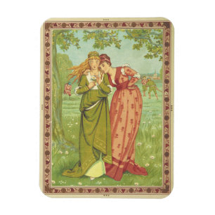 Magnet Flexible Élégant Romantique Vintage Saint-Valentin, Ère Vic