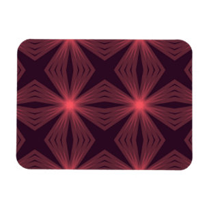 Magnet Flexible Élégant style rétro classique art floral géométriq