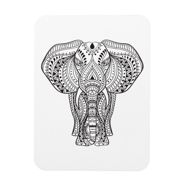 Magnet Flexible Eléphant Indien (Vertical)