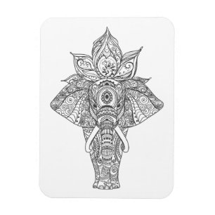 Magnet Flexible Éléphant inspiré