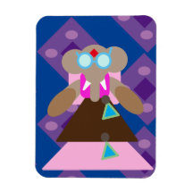 éléphant queen Aimant photo flexible