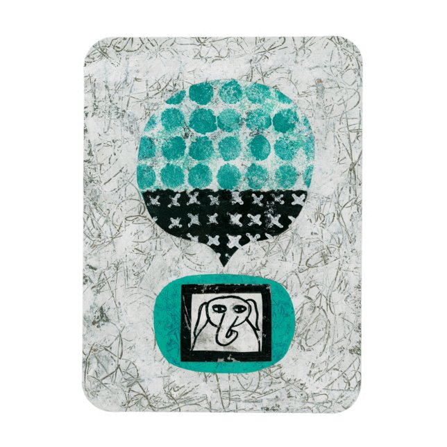 Magnet Flexible Eléphant se souvient de l'aimant du réfrigérateur (Vertical)