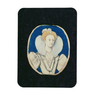Magnet Flexible Elizabeth I, portrait miniature, (non fini)
