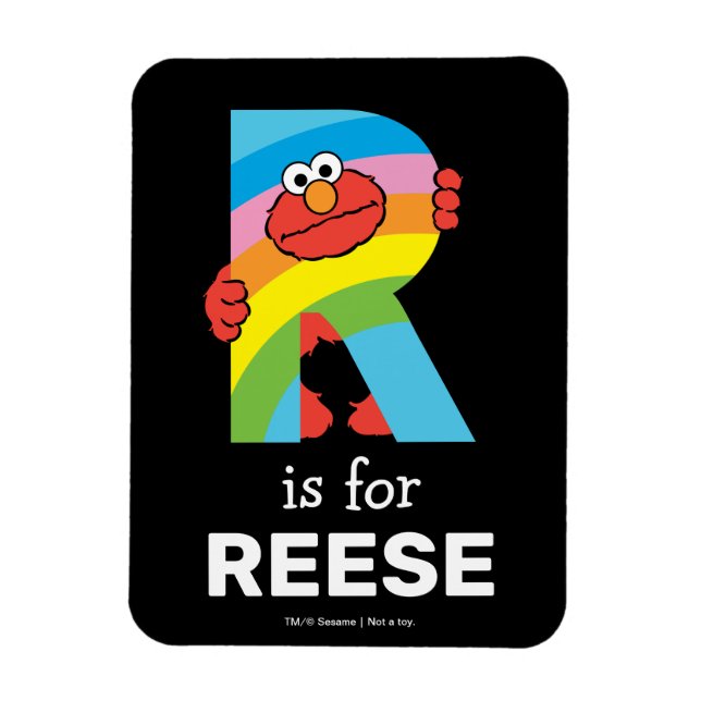 Magnet Flexible Elmo Alphabet | Arc-en-ciel R (Vertical)