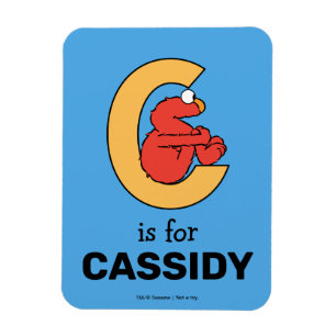 Magnet Flexible Elmo Alphabet C Orange