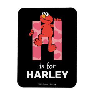 Magnet Flexible Elmo Alphabet Coeurs H