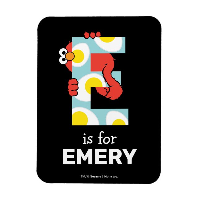Magnet Flexible Elmo Alphabet | E Œufs (Vertical)