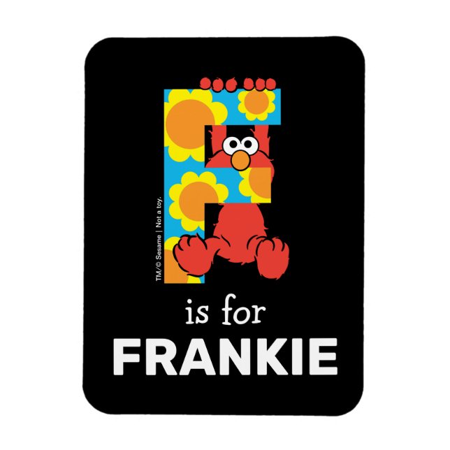 Magnet Flexible Elmo Alphabet | F Fleurs (Vertical)