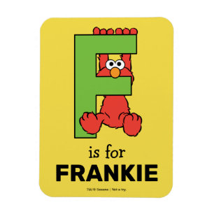 Magnet Flexible Elmo Alphabet F Vert