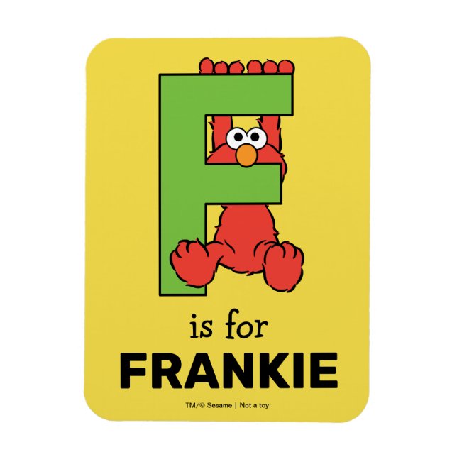 Magnet Flexible Elmo Alphabet | F Vert (Vertical)