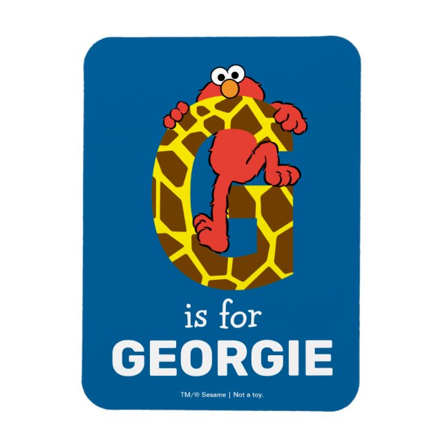 Magnet Flexible Elmo Alphabet | G Girafe (Vertical)