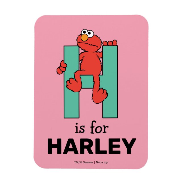 Magnet Flexible Elmo Alphabet | H Vert (Vertical)