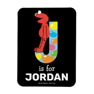Magnet Flexible Elmo Alphabet J Jelly Bean