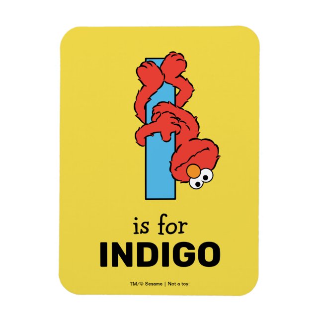 Magnet Flexible Elmo Alphabet | Je Bleu (Vertical)