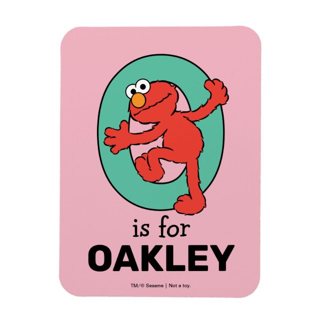 Magnet Flexible Elmo Alphabet | O TURQUOISE (Vertical)