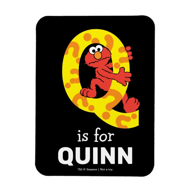 Magnet Flexible Elmo Alphabet | Q Point d'interrogation (Vertical)