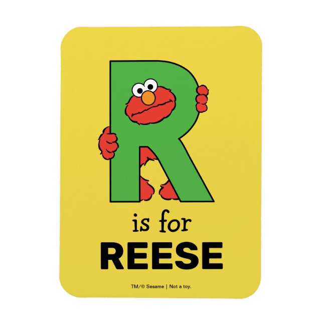 Magnet Flexible Elmo Alphabet | R Vert (Vertical)