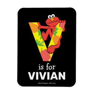 Magnet Flexible Elmo Alphabet V Légumes