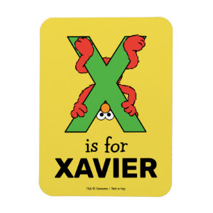 Magnet Flexible Elmo Alphabet Vert X