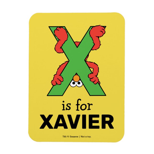 Magnet Flexible Elmo Alphabet | Vert X (Vertical)