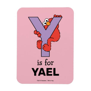 Magnet Flexible Elmo Alphabet Y Purple