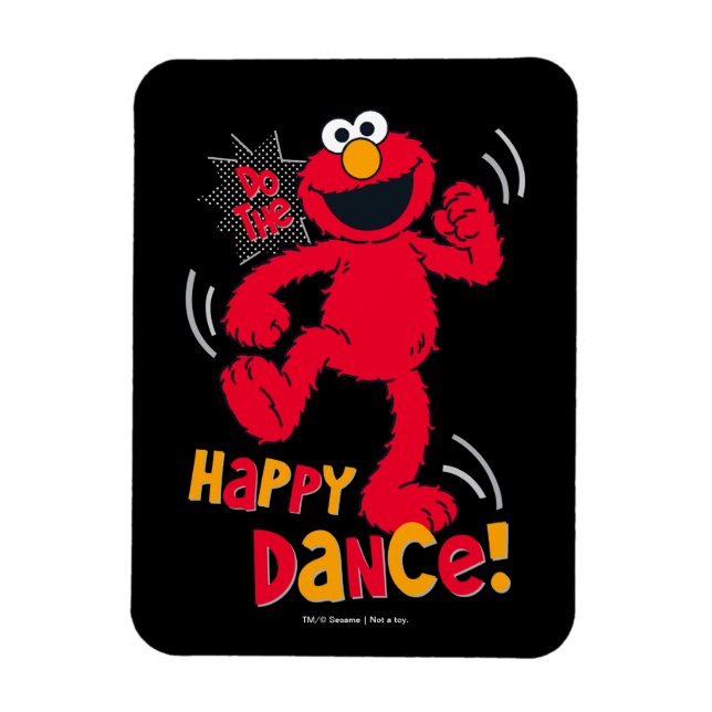Magnet Flexible Elmo | Fais la danse du bonheur (Vertical)