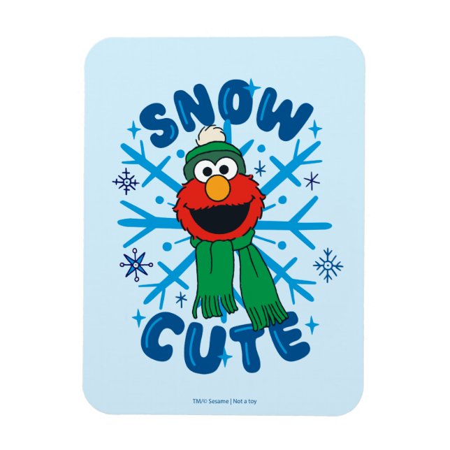 Magnet Flexible Elmo Snow Cute (Vertical)