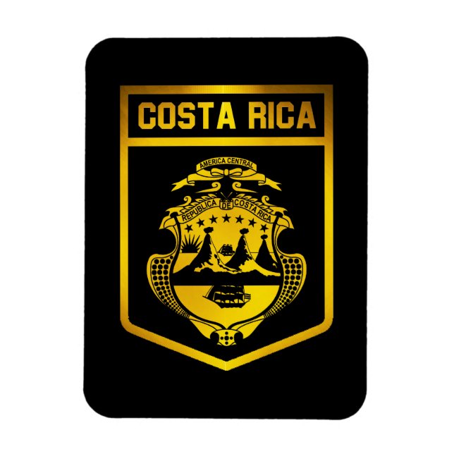 Magnet Flexible Emblem du Costa Rica (Vertical)