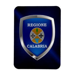 Magnet Flexible Emblème de la Calabre Mettalic