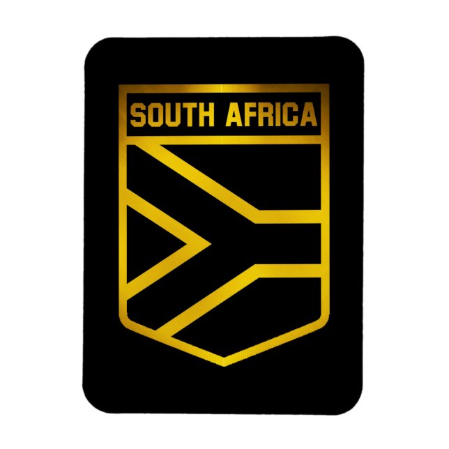 Magnet Flexible Emblème de l'Afrique du Sud (Vertical)