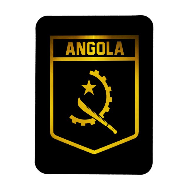 Magnet Flexible Emblème de l'Angola (Vertical)
