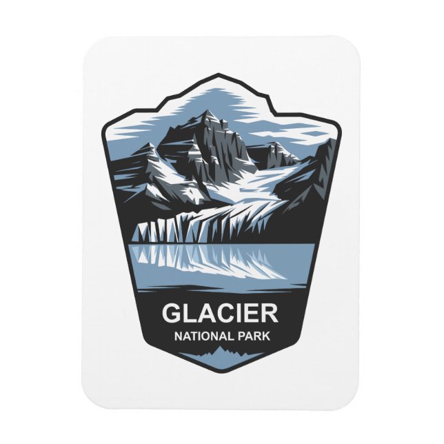 Magnet Flexible Emblème du Glacier National Park (Vertical)