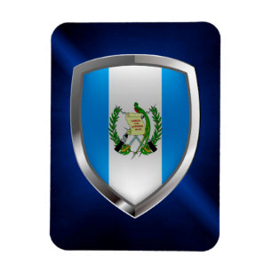 Magnet Flexible Emblème du Guatemala Mettalic