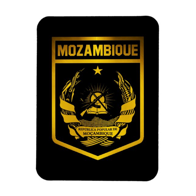 Magnet Flexible Emblème du Mozambique (Vertical)