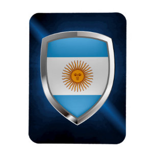 Magnet Flexible Emblème métallique de l'Argentine